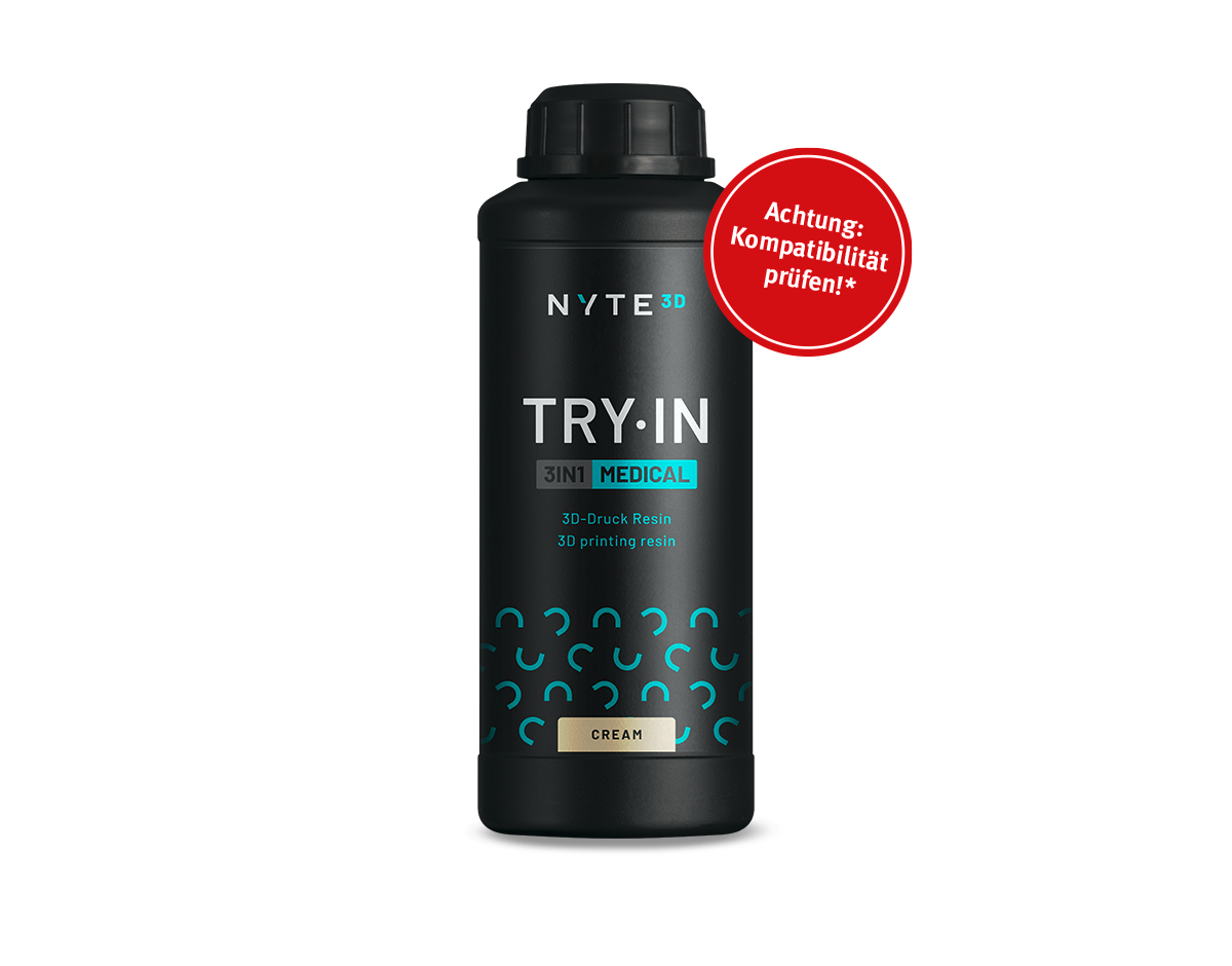 NYTE3D 3in1 Try-in Farbe: Cream (1.000 g)